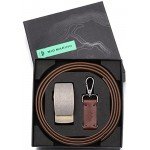 Marino Men’s Genuine Leather Ratchet Dress Belt With Automatic Buckle, Enclosed in an Elegant Gift Box