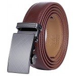 Marino Men’s Genuine Leather Ratchet Dress Belt With Automatic Buckle, Enclosed in an Elegant Gift Box