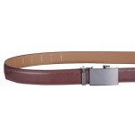 Marino Men’s Genuine Leather Ratchet Dress Belt With Automatic Buckle, Enclosed in an Elegant Gift Box