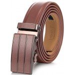 Marino Men’s Genuine Leather Ratchet Dress Belt With Automatic Buckle, Enclosed in an Elegant Gift Box