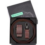 Marino Men’s Genuine Leather Ratchet Dress Belt With Automatic Buckle, Enclosed in an Elegant Gift Box