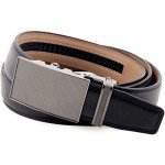 Marino Men’s Genuine Leather Ratchet Dress Belt With Automatic Buckle, Enclosed in an Elegant Gift Box