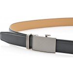 Marino Men’s Genuine Leather Ratchet Dress Belt With Automatic Buckle, Enclosed in an Elegant Gift Box