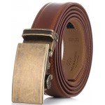Marino Men’s Genuine Leather Ratchet Dress Belt With Automatic Buckle, Enclosed in an Elegant Gift Box