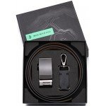 Marino Men’s Genuine Leather Ratchet Dress Belt With Automatic Buckle, Enclosed in an Elegant Gift Box