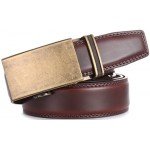 Marino Men’s Genuine Leather Ratchet Dress Belt With Automatic Buckle, Enclosed in an Elegant Gift Box