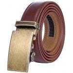 Marino Men’s Genuine Leather Ratchet Dress Belt With Automatic Buckle, Enclosed in an Elegant Gift Box