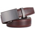 Marino Men’s Genuine Leather Ratchet Dress Belt With Automatic Buckle, Enclosed in an Elegant Gift Box