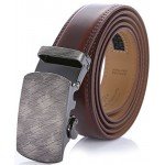 Marino Men’s Genuine Leather Ratchet Dress Belt With Automatic Buckle, Enclosed in an Elegant Gift Box