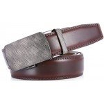 Marino Men’s Genuine Leather Ratchet Dress Belt With Automatic Buckle, Enclosed in an Elegant Gift Box