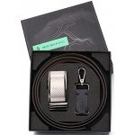 Marino Men’s Genuine Leather Ratchet Dress Belt With Automatic Buckle, Enclosed in an Elegant Gift Box
