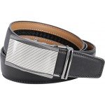 Marino Men’s Genuine Leather Ratchet Dress Belt With Automatic Buckle, Enclosed in an Elegant Gift Box