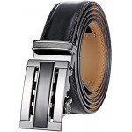 Marino Men’s Genuine Leather Ratchet Dress Belt With Automatic Buckle, Enclosed in an Elegant Gift Box