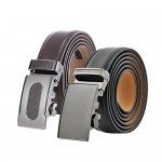Marino Men’s Genuine Leather Ratchet Dress Belt With Automatic Buckle, Enclosed in an Elegant Gift Box