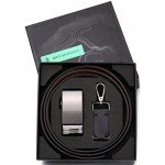 Marino Men’s Genuine Leather Ratchet Dress Belt With Automatic Buckle, Enclosed in an Elegant Gift Box