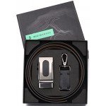 Marino Men’s Genuine Leather Ratchet Dress Belt With Automatic Buckle, Enclosed in an Elegant Gift Box