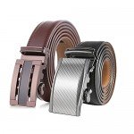 Marino Men’s Genuine Leather Ratchet Dress Belt With Automatic Buckle, Enclosed in an Elegant Gift Box