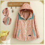 Maylina Spring Autumn Windbreaker Women Long Loose Cartoon Hooded Two Side Thin jacket Coat Female Windbreakers Jackets Clothes