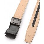 Men's Belt,Bulliant Slide Ratchet Belt for Men with Genuine Leather 1 3/8,Trim to Fit