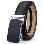 Men's Belt,Bulliant Slide Ratchet Belt for Men with Genuine Leather 1 3/8,Trim to Fit