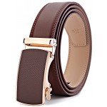 Men's Belt,Bulliant Slide Ratchet Belt for Men with Genuine Leather 1 3/8,Trim to Fit