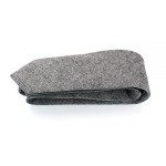 Men's Chambray Cotton Skinny Necktie Tie Textured Distressed Style - 2 1/2" Width