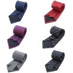 Mens Fashion Business Necktie Tie Mixed Set 6 Pack