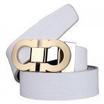 Men's Smooth Leather Buckle Belt 35mm Leather up to 42inch (105-115cm for Choose)