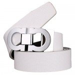 Men's Smooth Leather Buckle Belt 35mm Leather up to 42inch (105-115cm for Choose)