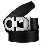 Men's Smooth Leather Buckle Belt 35mm Leather up to 42inch (105-115cm for Choose)