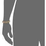 Men's Stainless Steel Railroad with .03 cttw Diamonds IP Cross Bracelet