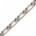 Men's Titanium Magnetic Power Flat Link Golf Necklace Men's Titanium Magnetic Power Flat Link Golf Necklace