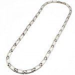 Men's Titanium Magnetic Power Flat Link Golf Necklace Men's Titanium Magnetic Power Flat Link Golf Necklace