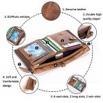 Men's Wallet, NaSUMTUO RFID Blocking Minimalist Vintage Cowhide Leather Wallet Men's Wallet, NaSUMTUO RFID Blocking Minimalist Vintage Cowhide Leather Wallet