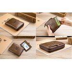 Men's Wallet, NaSUMTUO RFID Blocking Minimalist Vintage Cowhide Leather Wallet Men's Wallet, NaSUMTUO RFID Blocking Minimalist Vintage Cowhide Leather Wallet