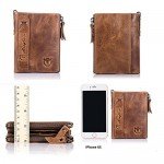 Men's Wallet, NaSUMTUO RFID Blocking Minimalist Vintage Cowhide Leather Wallet Men's Wallet, NaSUMTUO RFID Blocking Minimalist Vintage Cowhide Leather Wallet