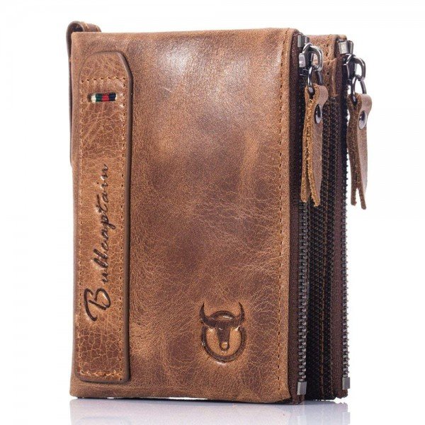 Men's Wallet, NaSUMTUO RFID Blocking Minimalist Vintage Cowhide Leather Wallet Men's Wallet, NaSUMTUO RFID Blocking Minimalist Vintage Cowhide Leather Wallet