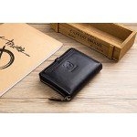 Men's Wallet, NaSUMTUO RFID Blocking Minimalist Vintage Cowhide Leather Wallet Men's Wallet, NaSUMTUO RFID Blocking Minimalist Vintage Cowhide Leather Wallet