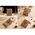 Men's Wallet, NaSUMTUO RFID Blocking Minimalist Vintage Cowhide Leather Wallet Men's Wallet, NaSUMTUO RFID Blocking Minimalist Vintage Cowhide Leather Wallet