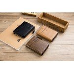 Men's Wallet, NaSUMTUO RFID Blocking Minimalist Vintage Cowhide Leather Wallet Men's Wallet, NaSUMTUO RFID Blocking Minimalist Vintage Cowhide Leather Wallet