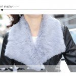 Mikialong 2017 Fur Collar Women Long Leather Jacket Coat Female Winter Long Sleeve Suede Fur Jacket Women Bow Motorcycle Jacket