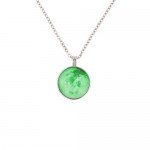 Molyveva Galaxy Necklace Galactic Cosmic Moon Glow Charm Pendant Necklaces - Glow in the Dark