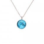 Molyveva Galaxy Necklace Galactic Cosmic Moon Glow Charm Pendant Necklaces - Glow in the Dark