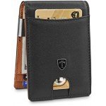 Money Clip Wallet HOUSTON Mens Wallet RFID Blocking Wallet | Minimalist Mini Slim Wallet Bifold for Men with Gift Box