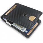 Money Clip Wallet HOUSTON Mens Wallet RFID Blocking Wallet | Minimalist Mini Slim Wallet Bifold for Men with Gift Box