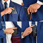 Money Clip Wallet HOUSTON Mens Wallet RFID Blocking Wallet | Minimalist Mini Slim Wallet Bifold for Men with Gift Box