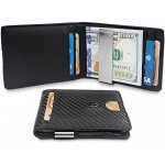 Money Clip Wallet HOUSTON Mens Wallet RFID Blocking Wallet | Minimalist Mini Slim Wallet Bifold for Men with Gift Box Money Clip Wallet HOUSTON Mens Wallet RFID Blocking Wallet | Minimalist Mini Slim Wallet Bifold for Men with Gift Box