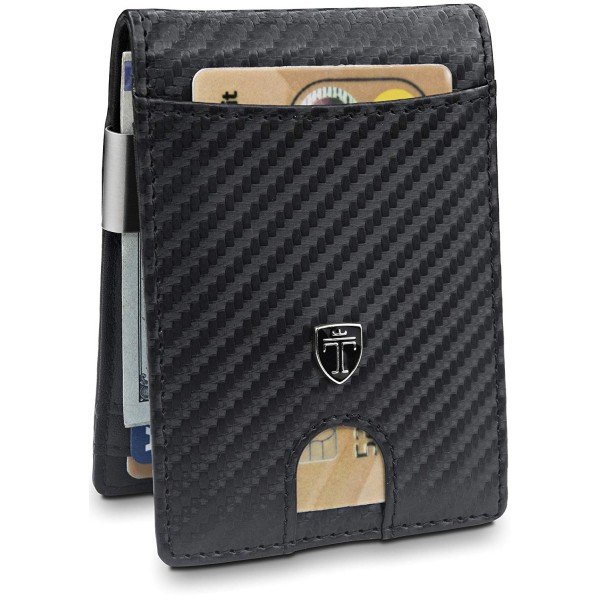 Money Clip Wallet HOUSTON Mens Wallet RFID Blocking Wallet | Minimalist Mini Slim Wallet Bifold for Men with Gift Box Money Clip Wallet HOUSTON Mens Wallet RFID Blocking Wallet | Minimalist Mini Slim Wallet Bifold for Men with Gift Box