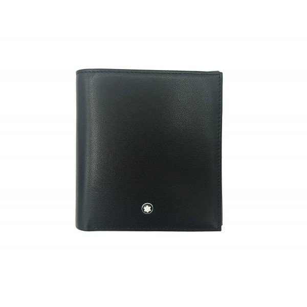 MontΒlаnc Classic Black Leather Men's Wallet