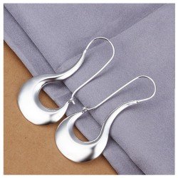 NYKKOLA Beautiful Elegant Jewelry 925 Silver Unique Simple Dangle Earrings